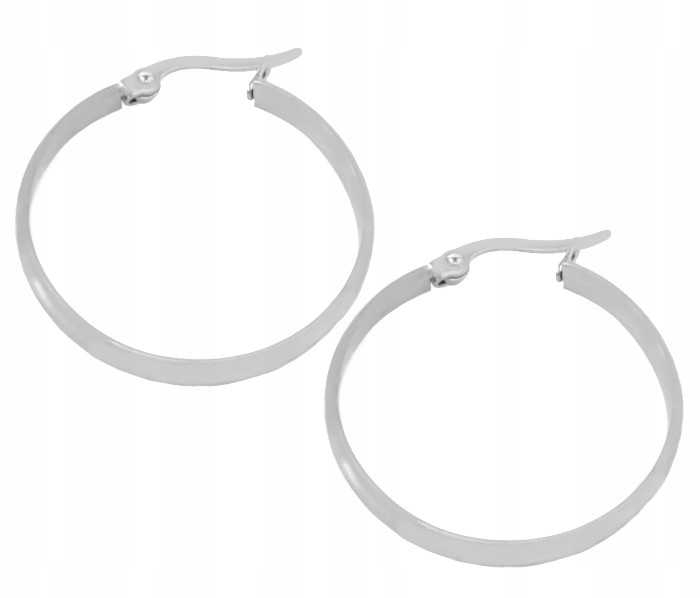 

Kolczyki Srebrne Koła Stal Chirurgiczna 3 CM