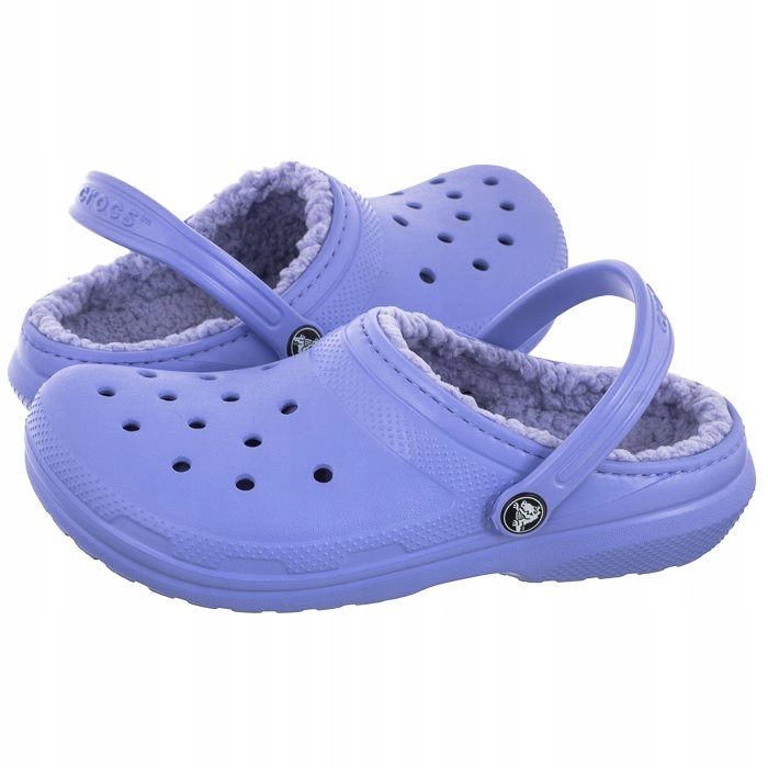 Klapki Crocs Classic Lined Clog 207010 Fioletowe