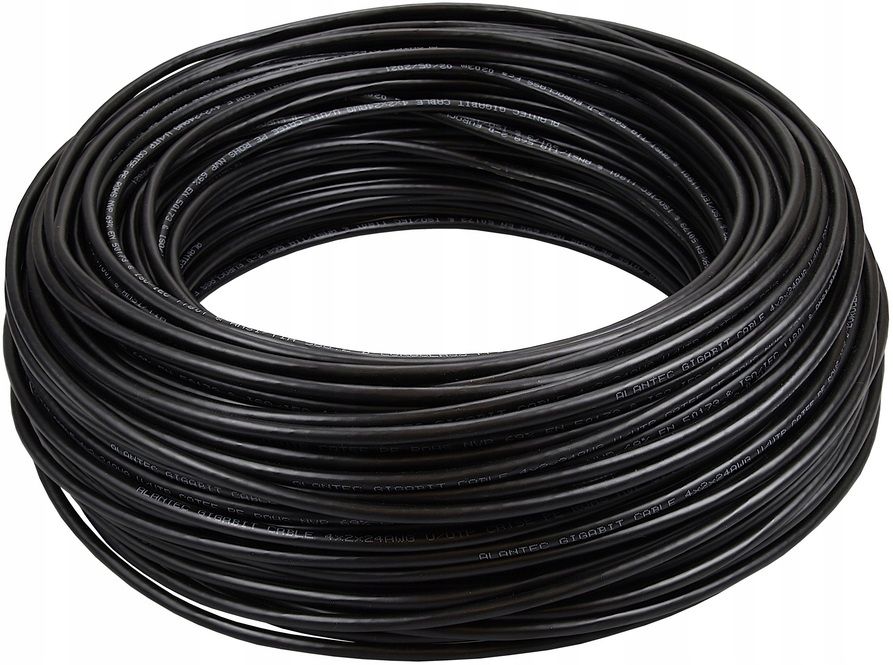 Kabel Sieciowy Lan Ziemny Domofon UTPw kat.5 Miedź Cu Odcinek 80m