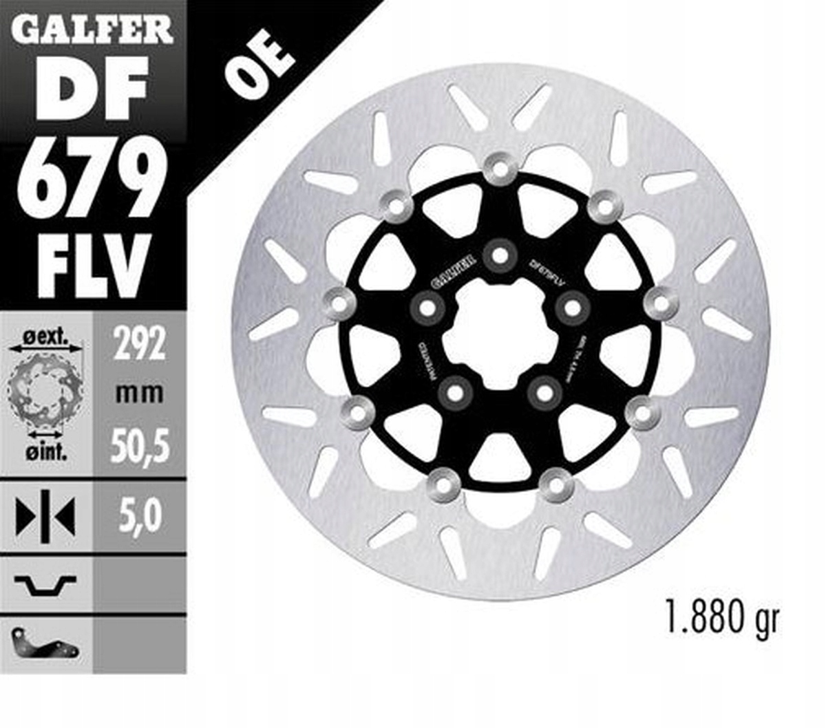 Galfer Predný Brzdový Kotúč Harley-davidson (292X50,5X5) Plávajúci (pozri