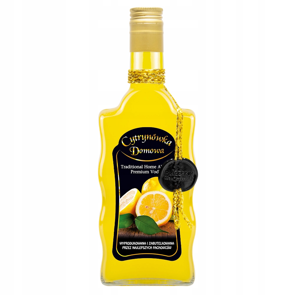 

Butelka zdobiona fala 500ml Domowa Cytrynówka