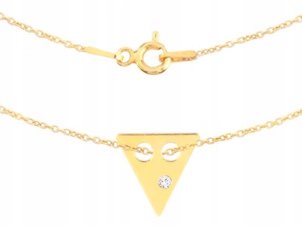 

Trójkąt Swarovski srebro naszyjnik 45 cm nowość