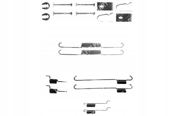 ZESTAW MONTAŻOWY SZCZĘK HAMULCOWYCH DELPHI HAM +GR Producent części Delphi