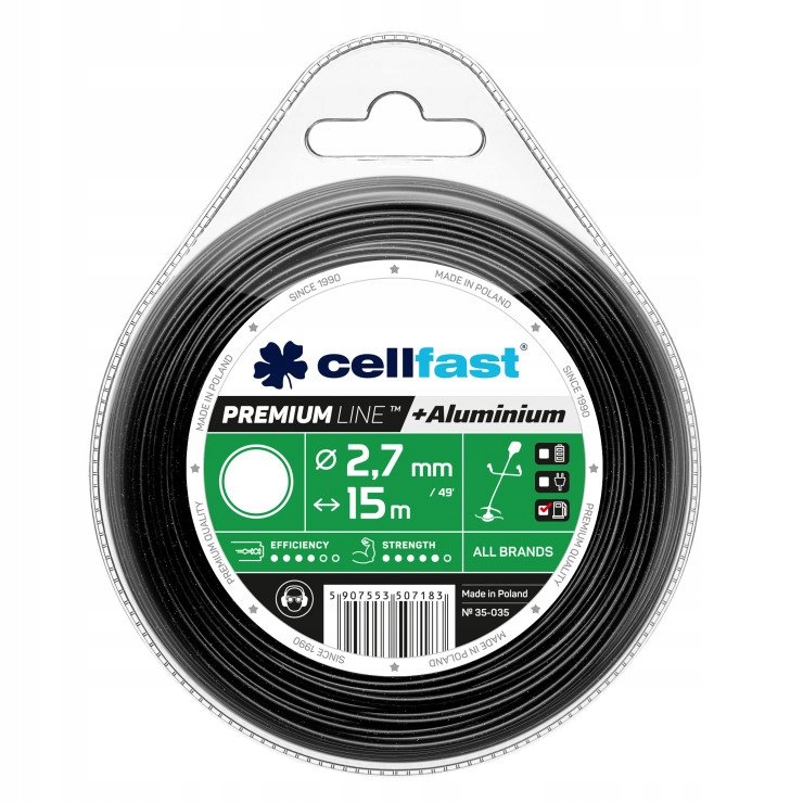 

Cellfast 35-035 Żyłka Tnąca Premium okrągła 2,7mm