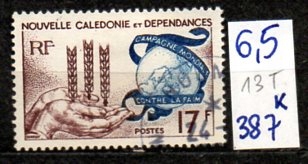 Nowa Kaledonia 13 T , nr 387 , komplet