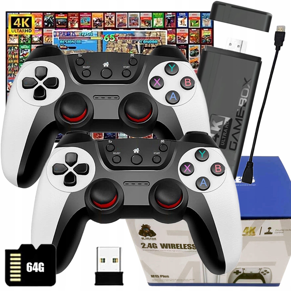 Bezprzewodowa Konsola Do Gier Klasyczny Emulator Z Podwójnymi Kontrolerami