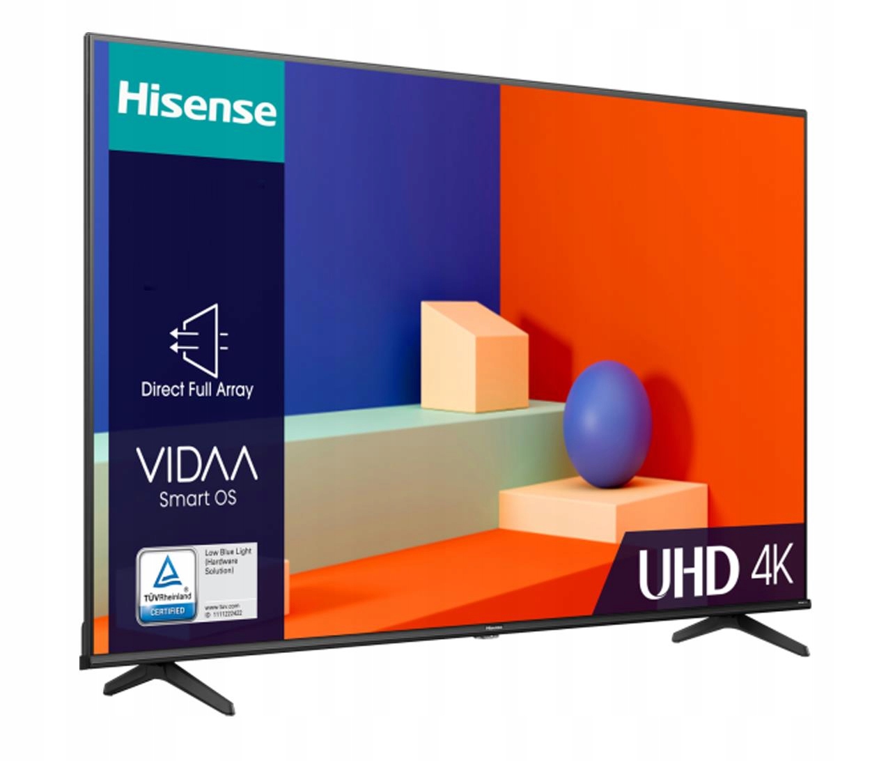 Telewizor 55" Hisense 55A6K LED 4K VIDAA Dolby Vision Kod producenta 20011746