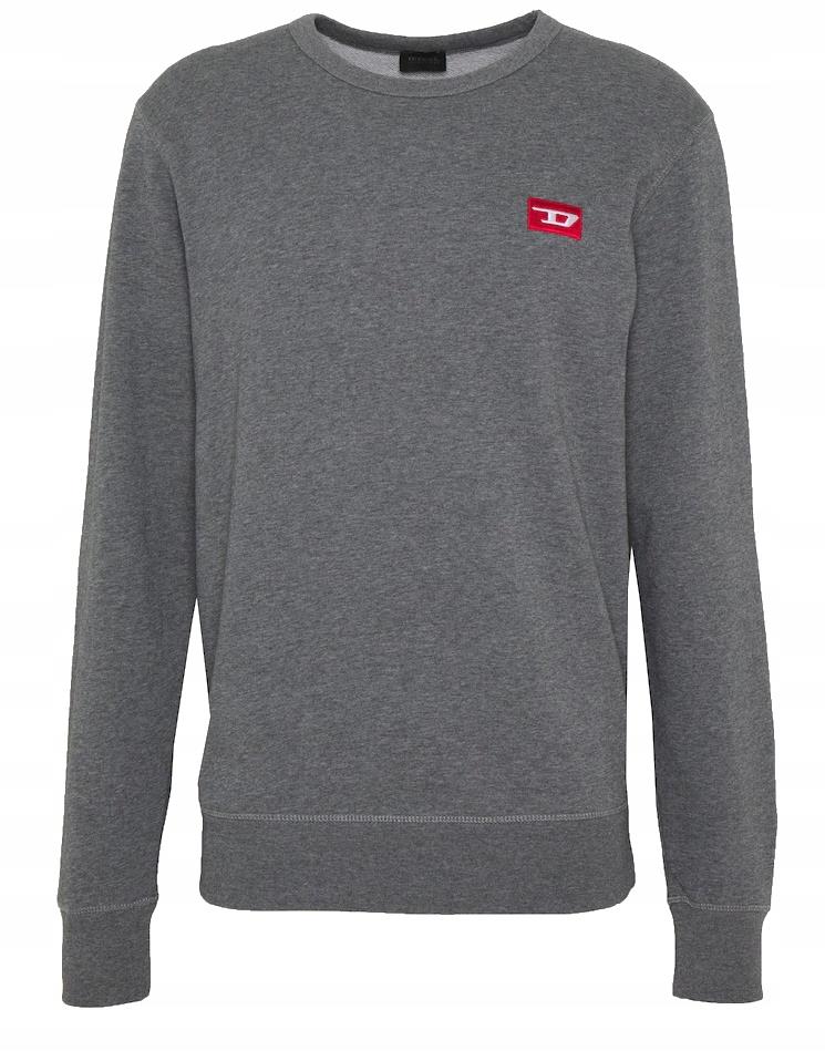 Diesel Klasyczna Męska Bluza Haft Logo Pierś S