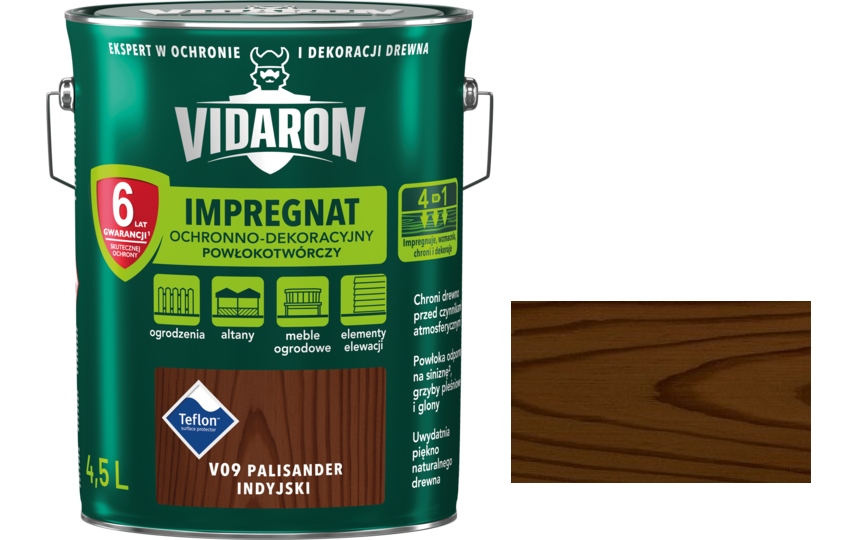 

Vidaron Impregnat Pow 4,5L V09 Palisander Indyjski