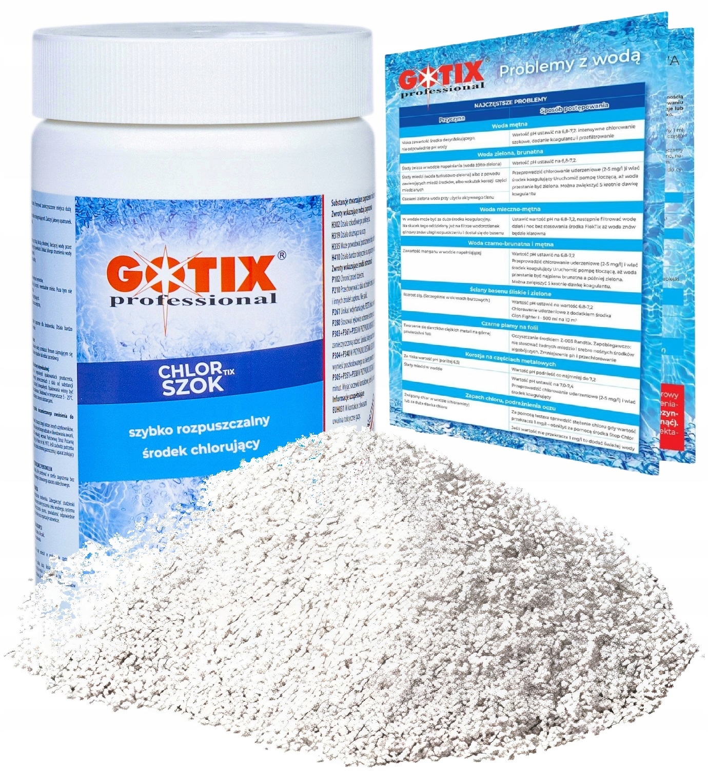 

Chlor Szok do Basenu Chemia Basenowa Granulat 1KG