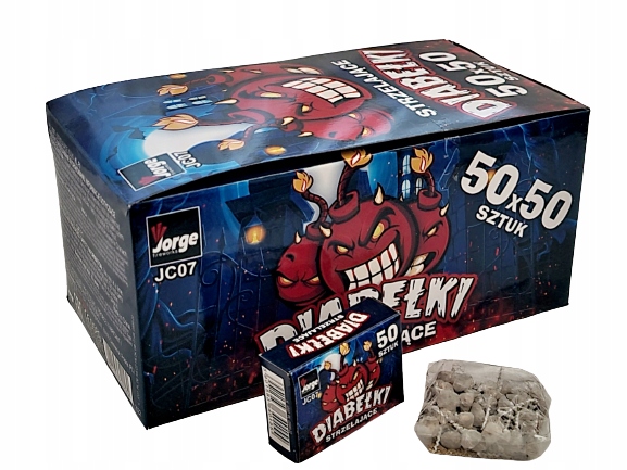2500 SZTUK STRZELAJĄCE DIABEŁKI CAŁY KARTON 50 OP