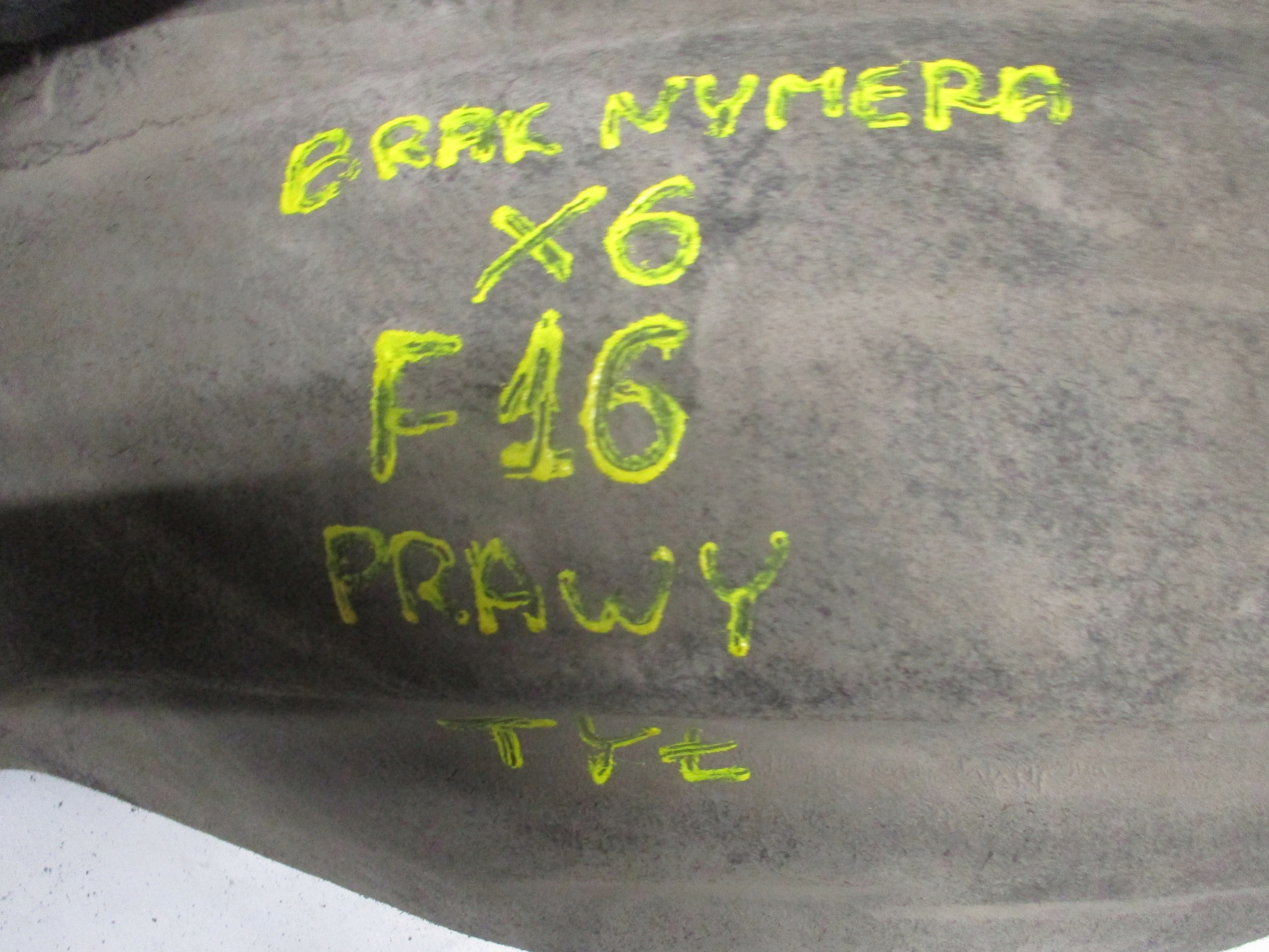 mudguard right rear. rear part BMW X6 F16