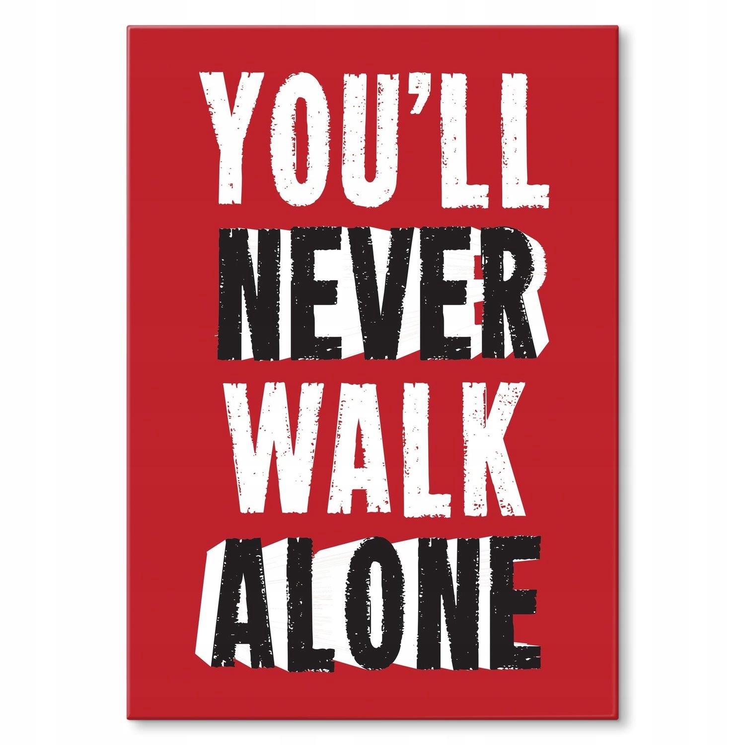 Kovový plakát Never walk alone Szyld Plech 42 x 59,4 cm Dárek