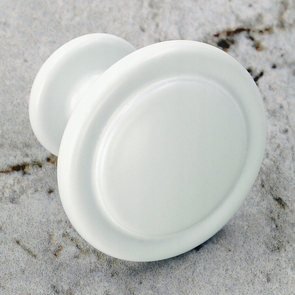 10x GAŁKA MEBLOWA UCHWYT GAŁKA DO MEBLI BIAŁA GAŁKA DO SZAFKI TANIEJ 20% Długość 3.1 cm