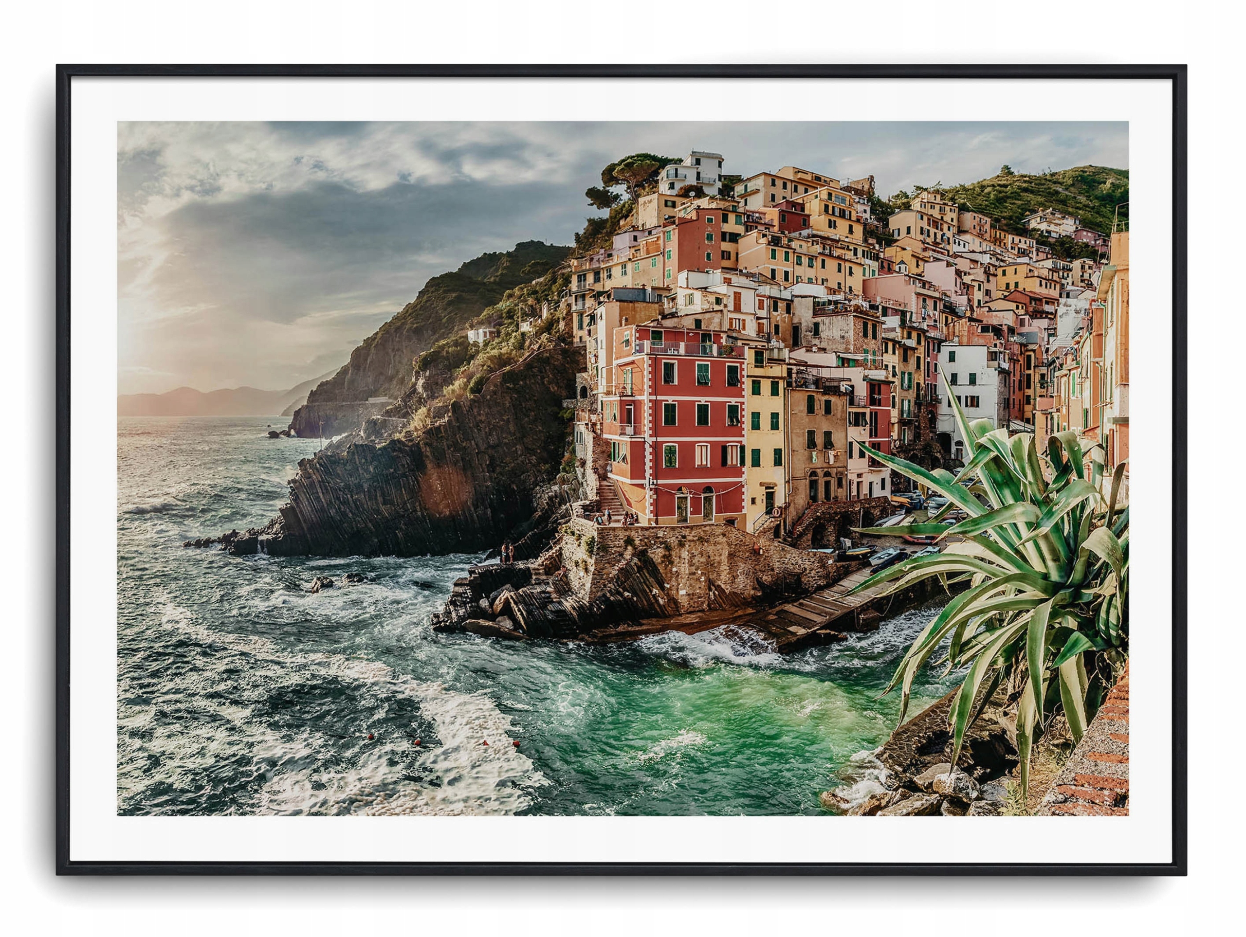 

Plakat r 40x30 cm Cinque Terre Włochy Italia Woda
