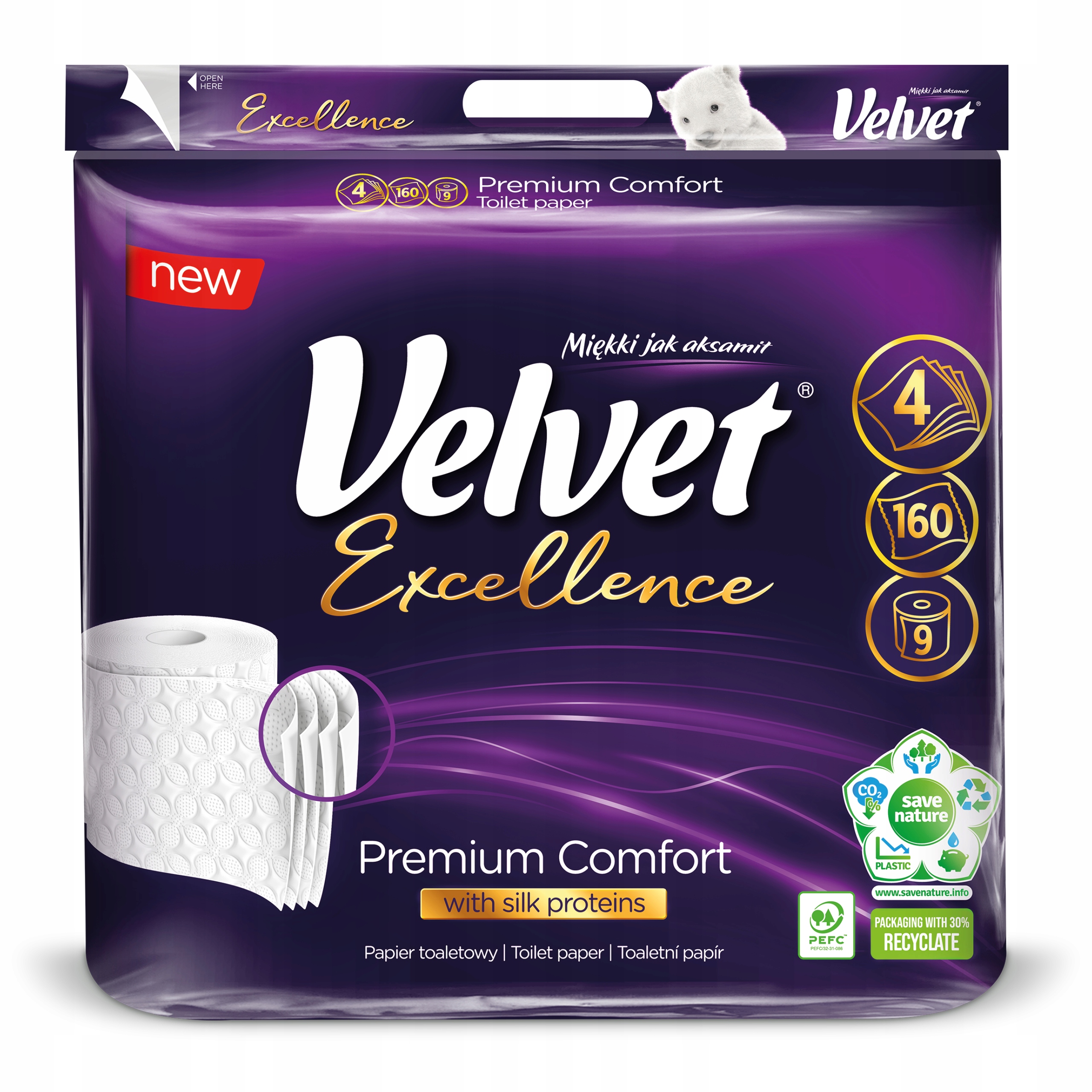 

Velvet papier toaletowy Excellence Premium 9 rolek