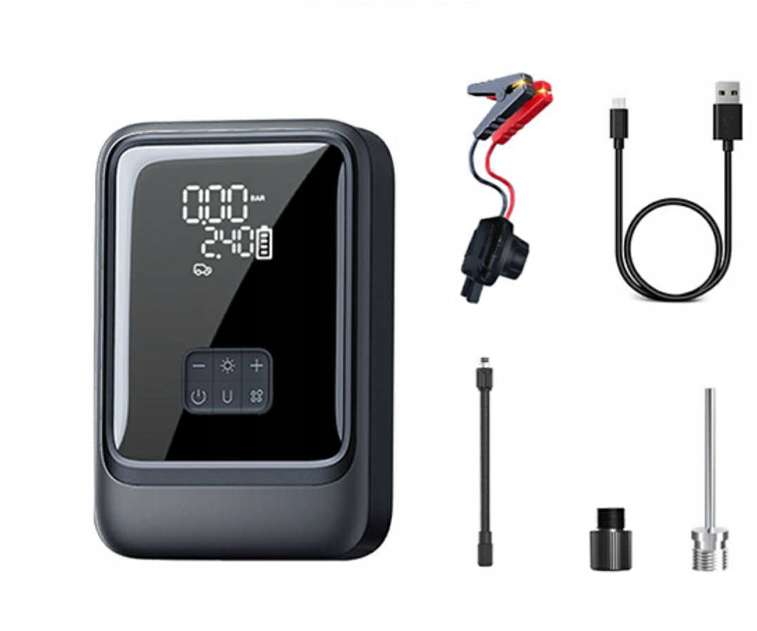 Kompresorová Pumpa na pneumatiky matraca Powerbank 8000 mAh Booster