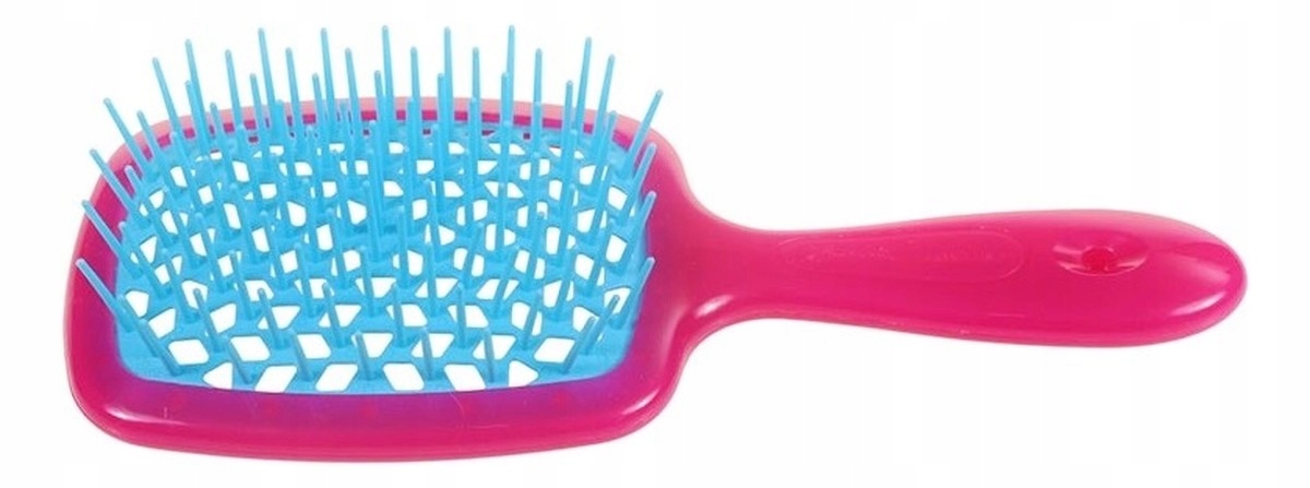 Janeke Superbrush kadeřnický kartáč na rozčesávání fuchsiových vlasů