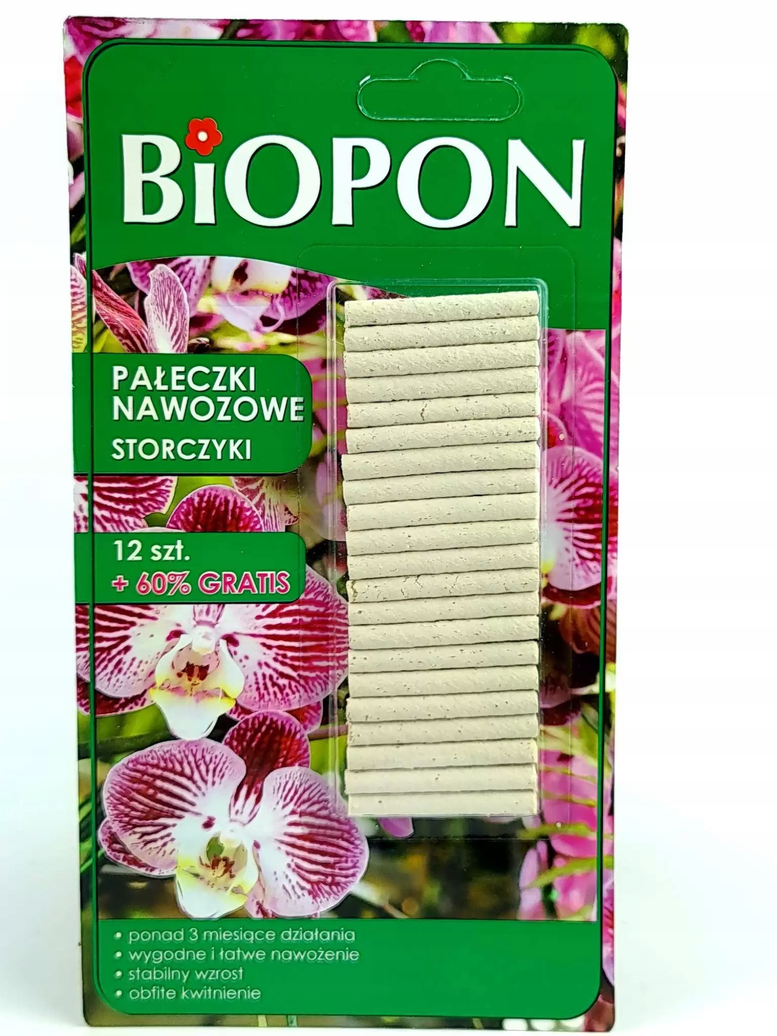 

Pałeczki nawozowe storczyk obfite kwitnie orchidea