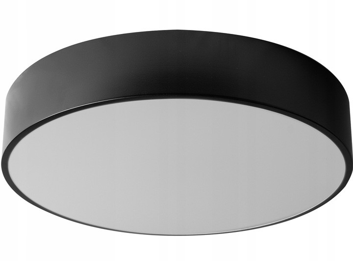 

Lampa Okrągła Czarna Plafon 50CM Sufitowa Żyrandol