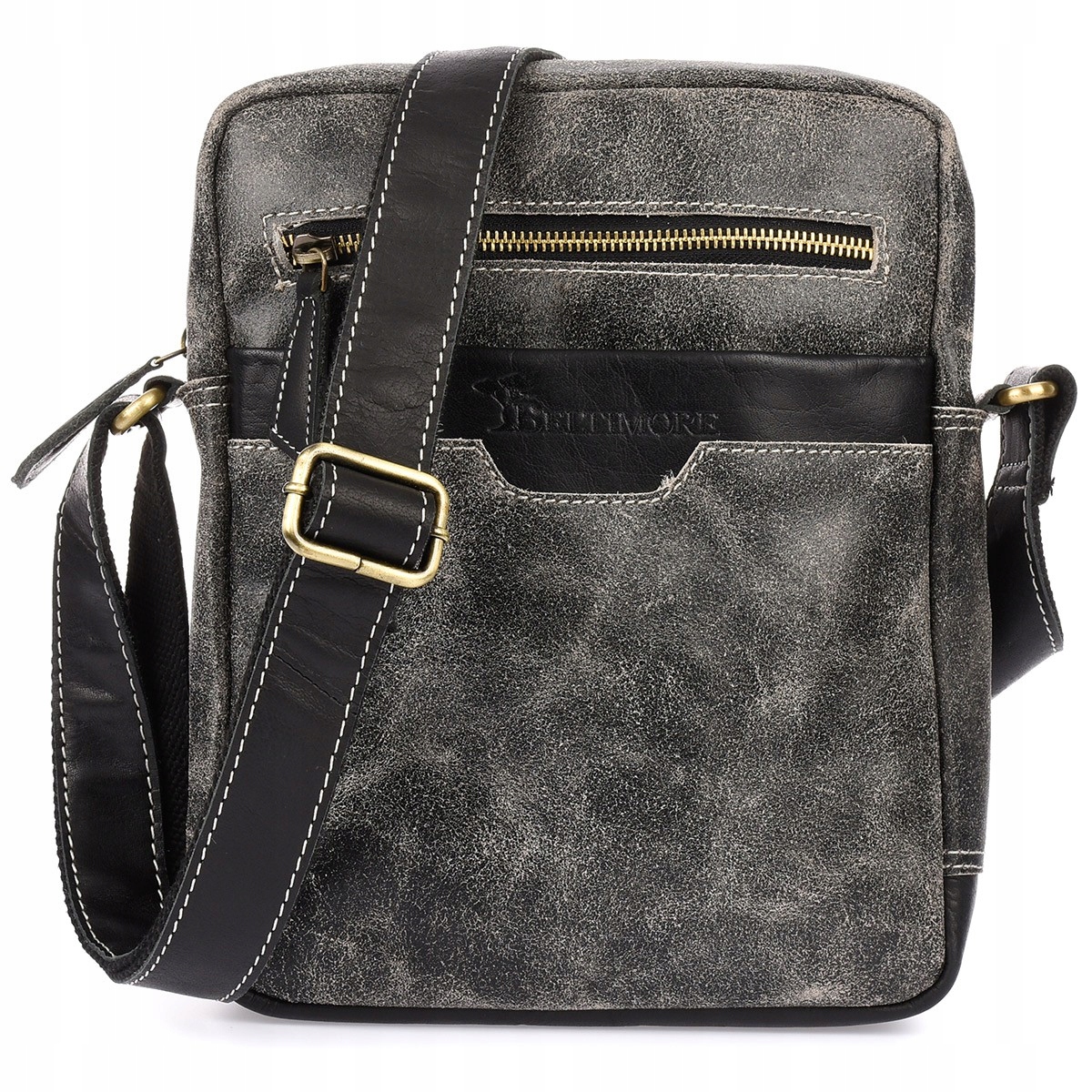 Kožená pánská taška na rameno, elegantní