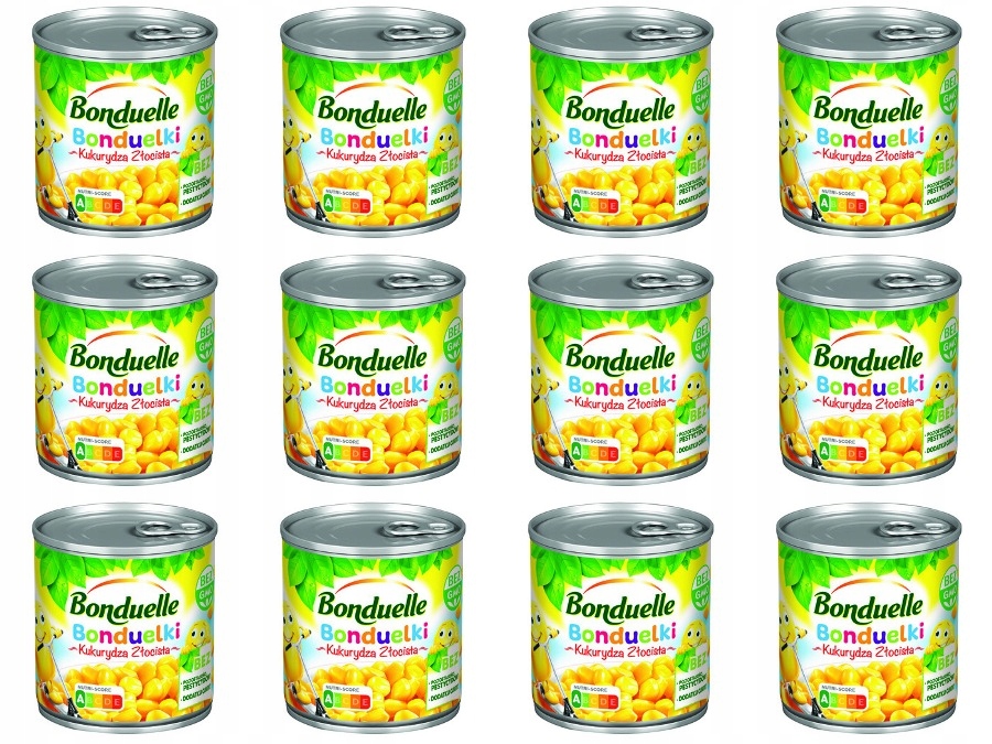 12x 170g Bonduelle Kukurydza złocista Bonduelki Zgrzewka