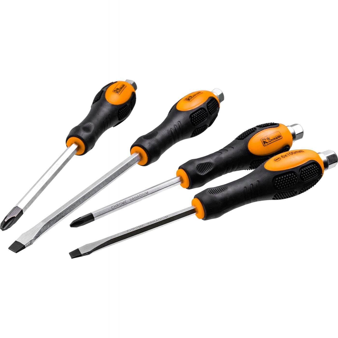 

Wkrętaki Ślusarskie Płaskie Krzyżakowe Zestaw 4SZT