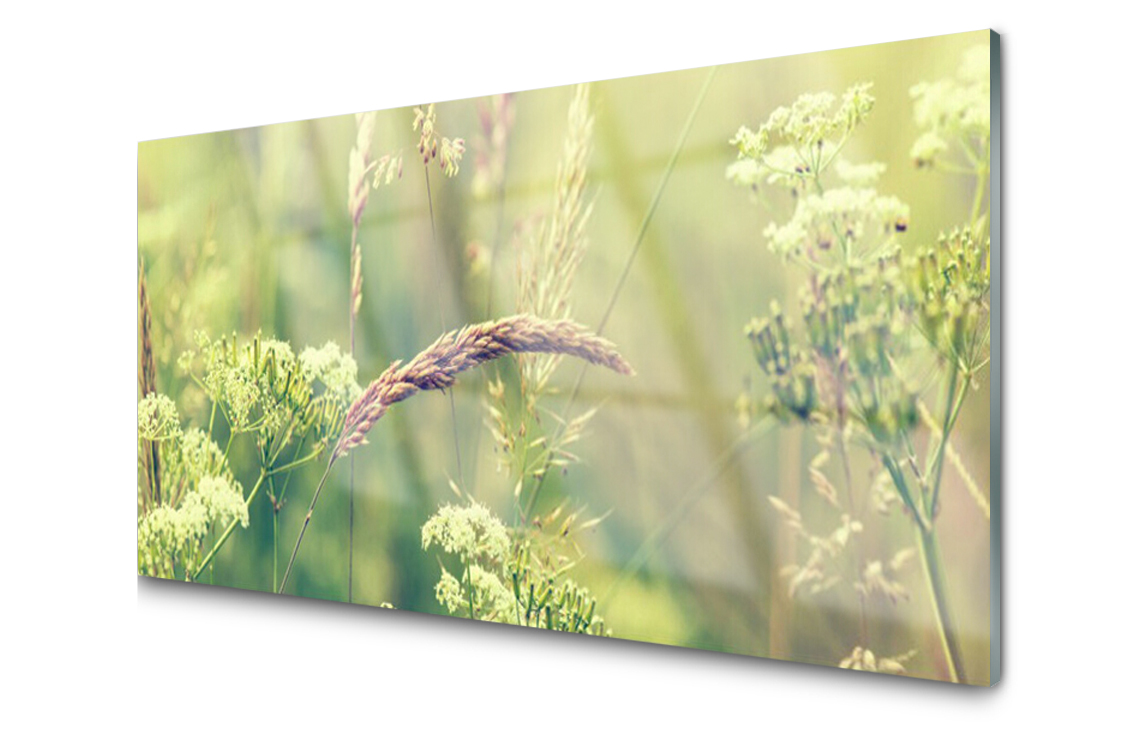 

Panel szklany dekor Dzikie Rośliny 120x60 + Klej