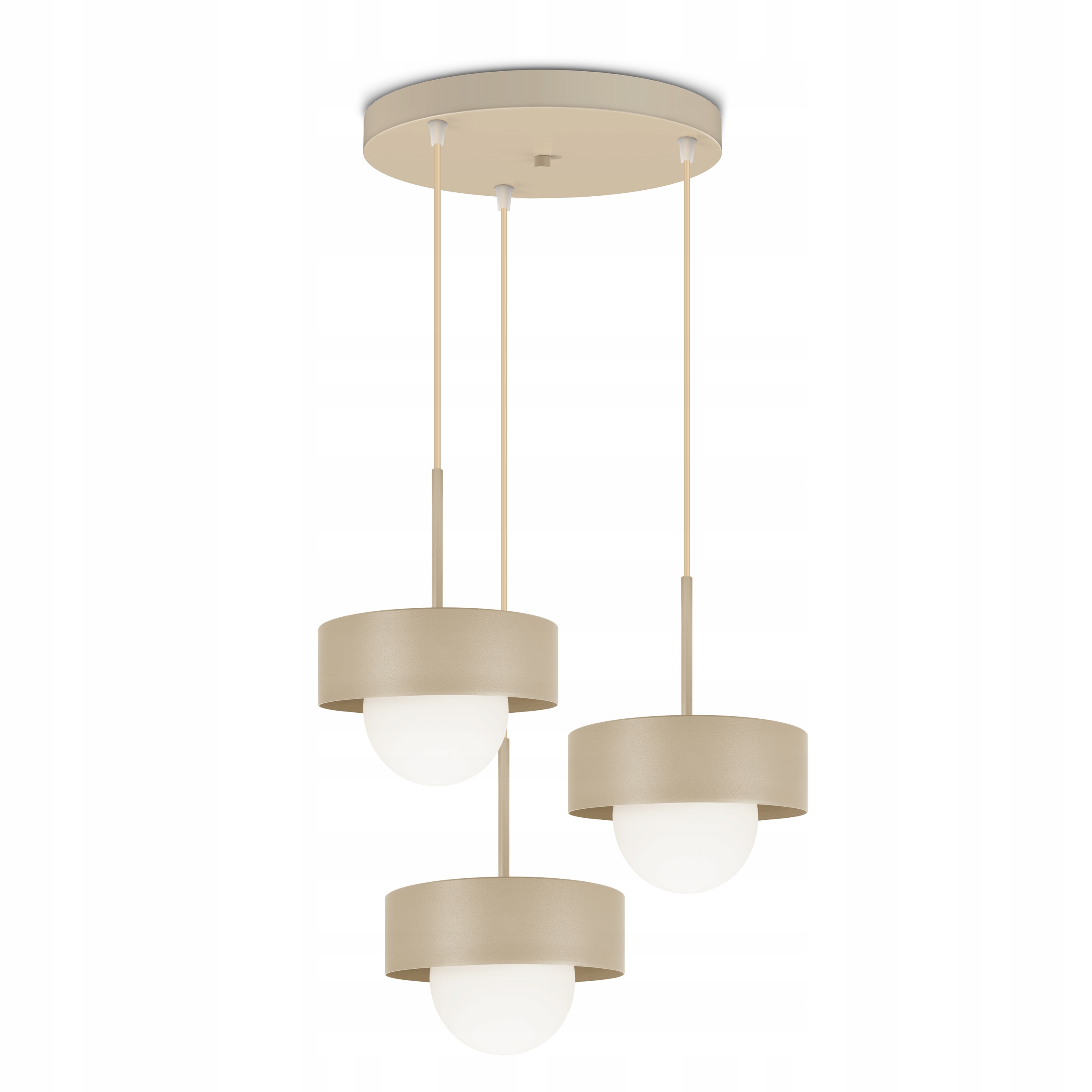 Závěsná stropní lampa Lustr Loft Béžová G9 Skleněné koule Modern Luxolar