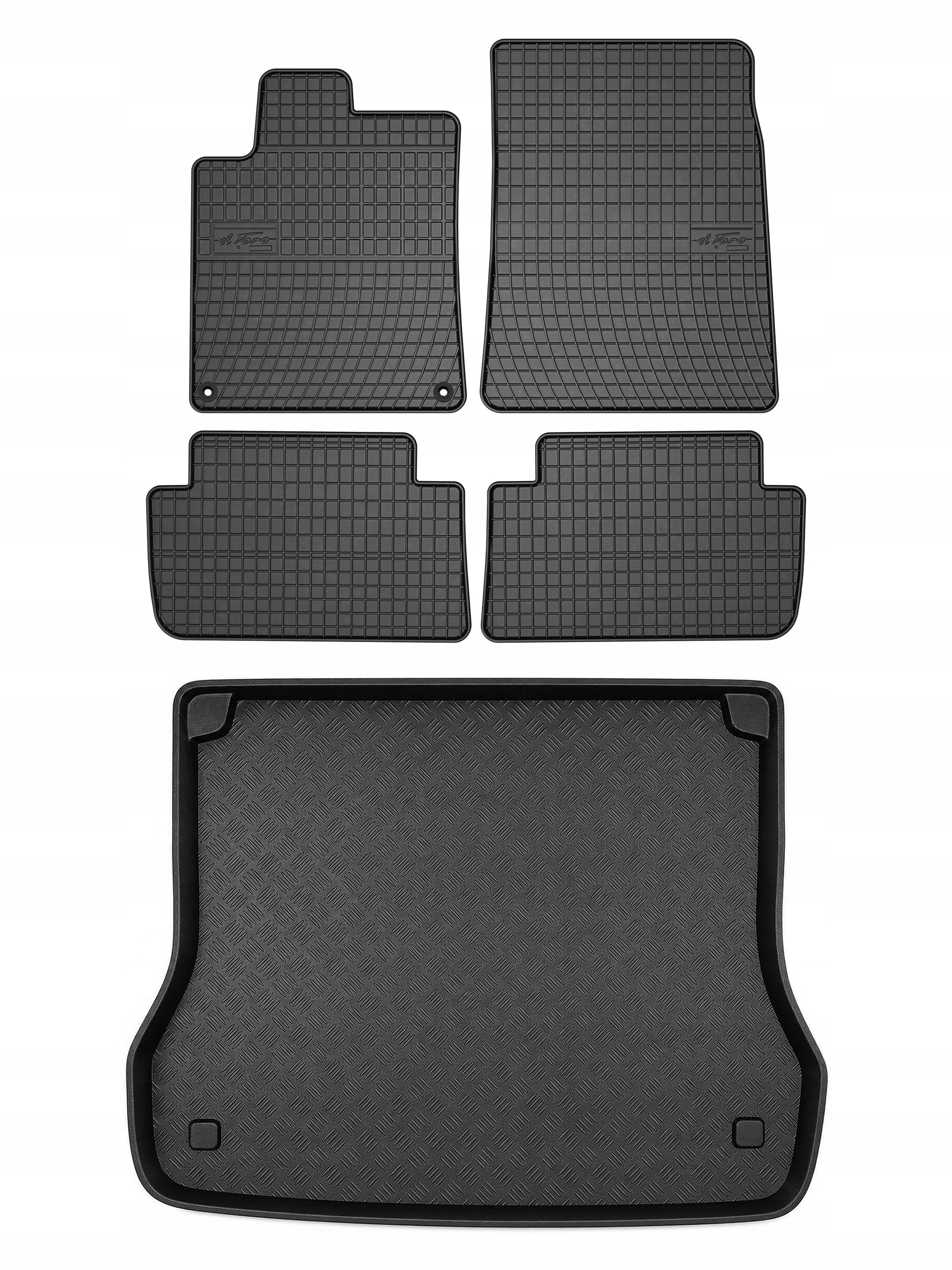 Gumové koberce SolidPRO rohož do kufru pro: Citroen C5 I 2001-2008 5 el.