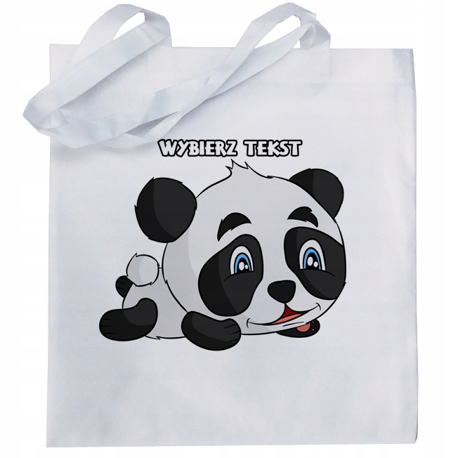 

Torba Eko Ekologiczna Zwierzęta Pandy Panda +napis