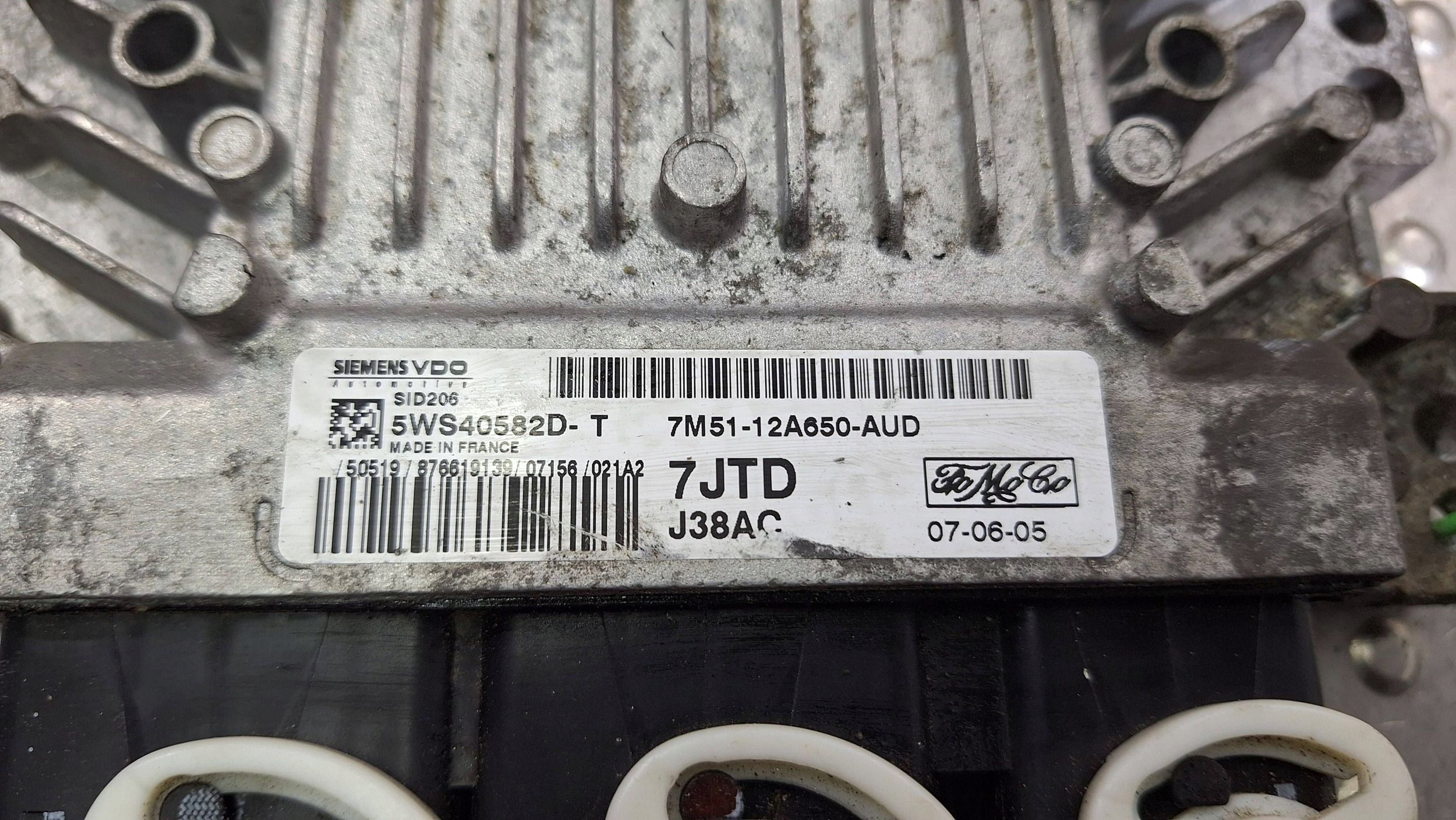computer control unit of the engine 7M51-12A650-UD FORD FOCUS MK2 C-MAX MK1 1.6TDCI