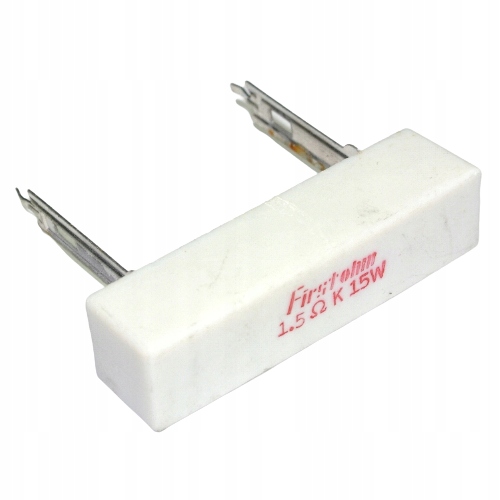 

Rezystor ceramiczny 1.5R 15W 10% 49x12.5x12mm 1R5