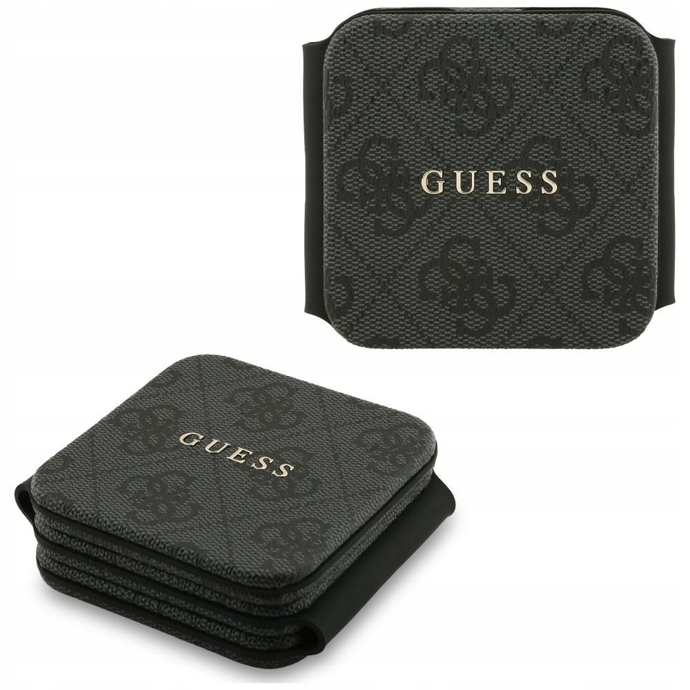 Indukční nabíječka 3v1 Guess 4G 15W MagSafe černá