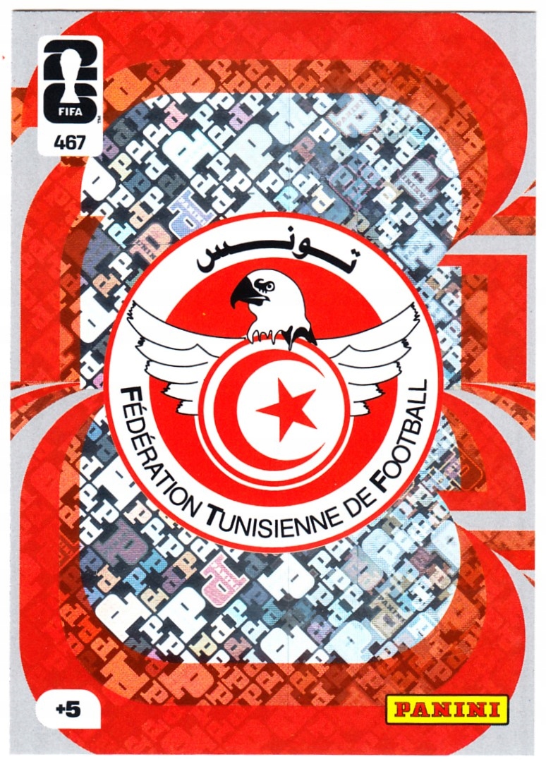 Karta Kolekcjonerska Panini Fifa World Cup 2026 Team Crest Tunezja 467