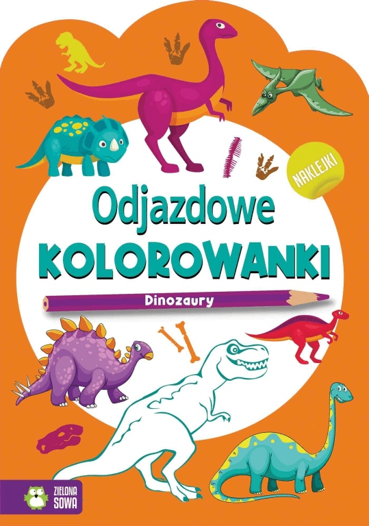 

Odjazdowe Kolorowanki Dinozaury Naklejki