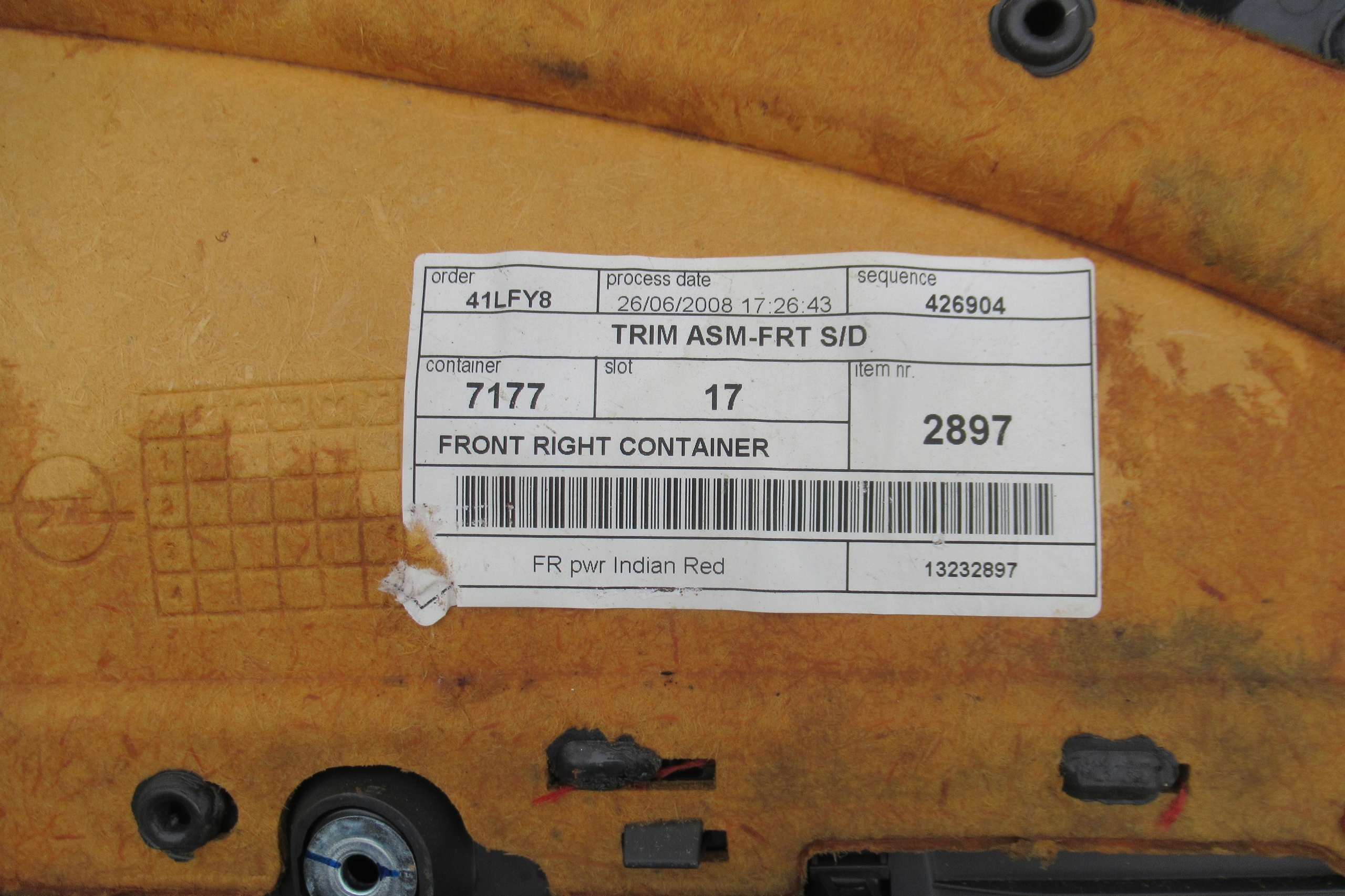 OPEL CORSA D O8R side door right front