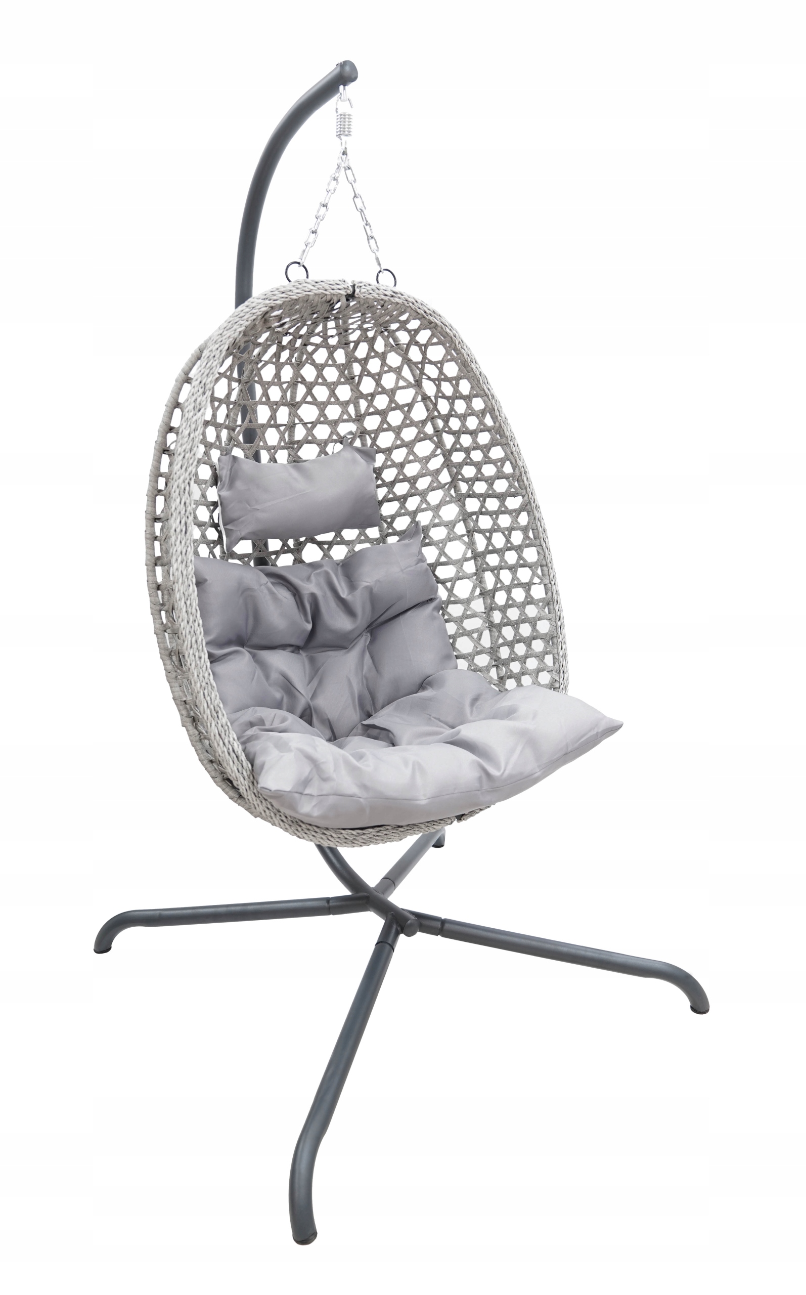 Závěsné Křeslo Zahradní Houpačka Zahradní Křeslo Do Obývacího Pokoje Limone Šedá