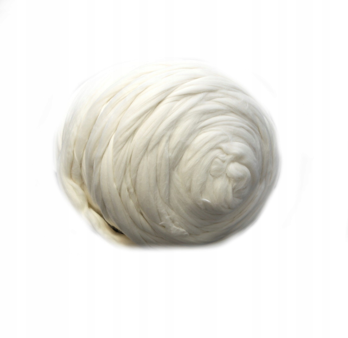 Česací vlna pletení přikrývek 4,5kg Bílá-ecru