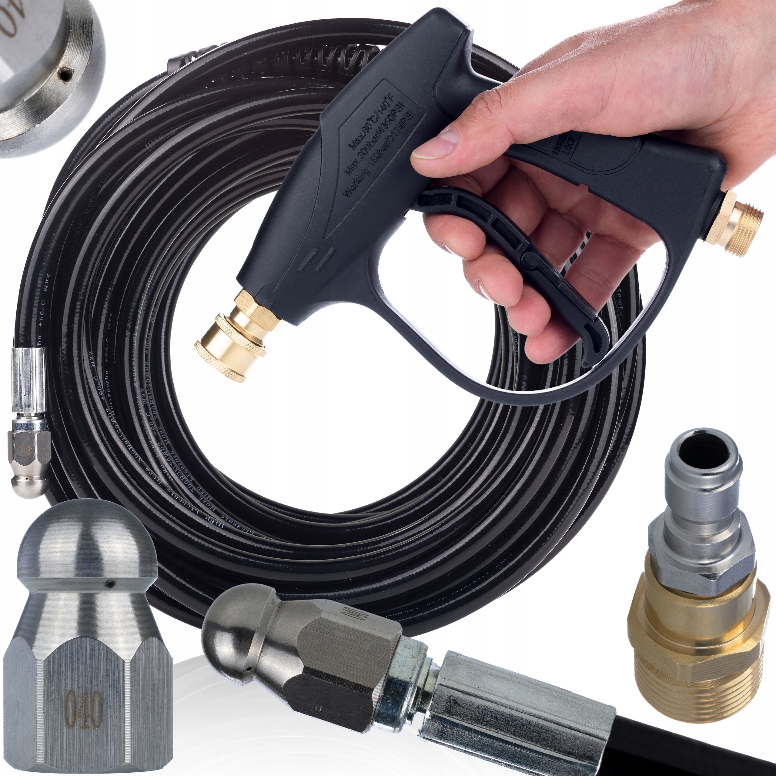 Sada Na Čištění Kanalizace 20 M S Karcherovou Pistolí Hd Hds M22 K2-K7