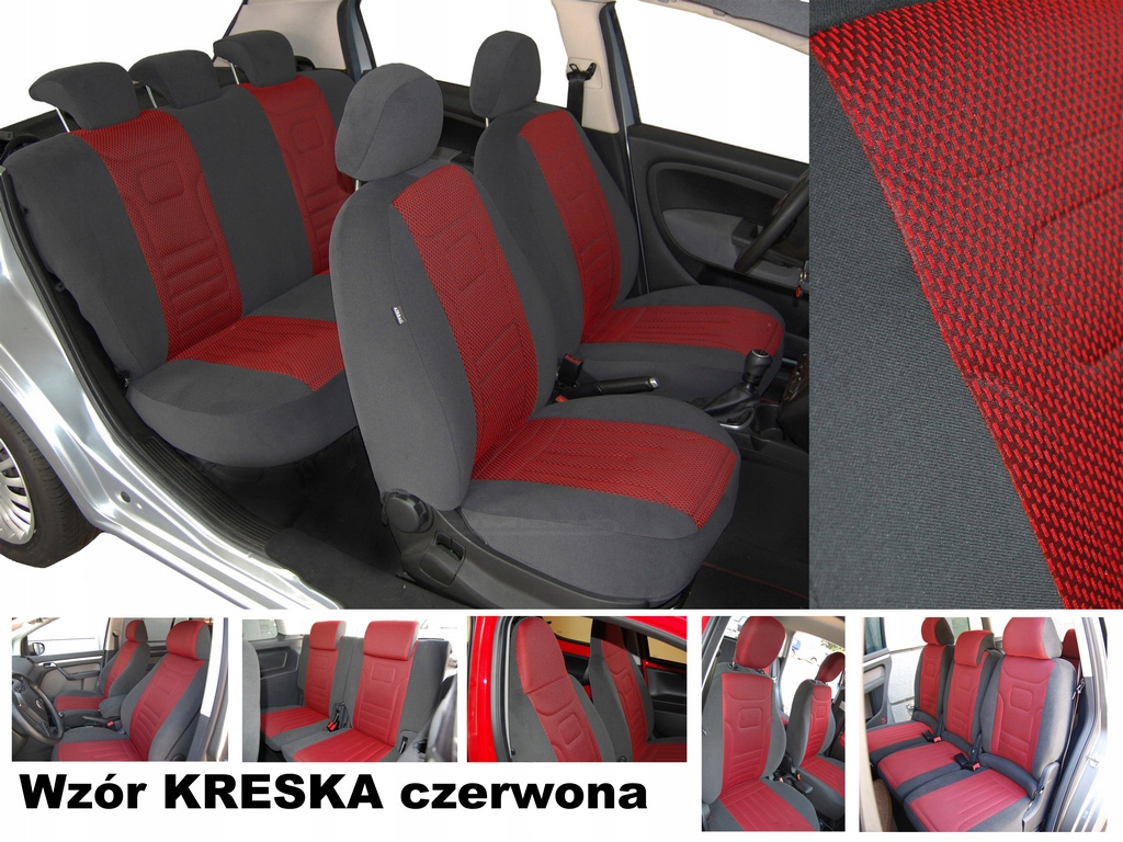 Pokrowce na Fotele do MERCEDES KLASA E W211 Welur Materiał welur