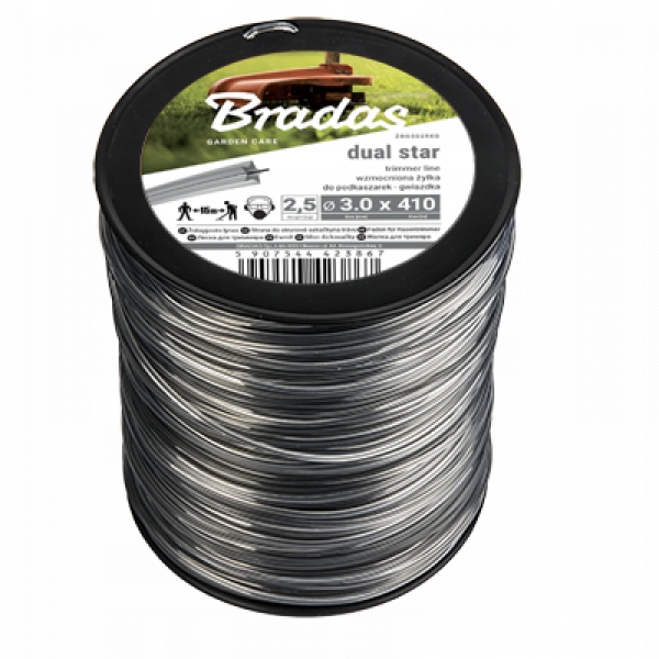 Bradas Struna Ripper Dual hvězdička 3,0 mm x 410 m