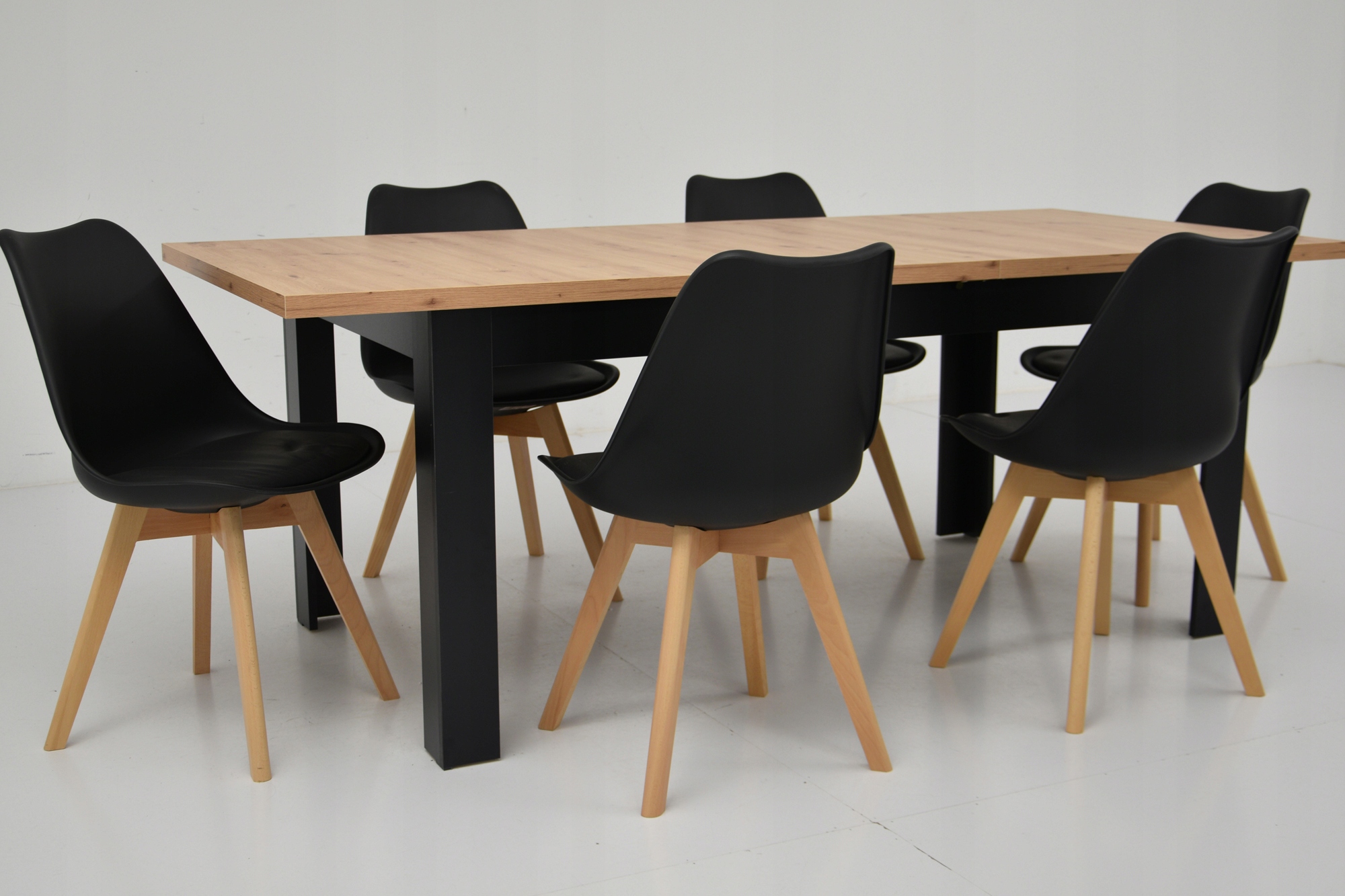 Rozkładany stół do 2m i 6 krzeseł Z PODUSZKĄ SALON Kod producenta SL-02 + C-14