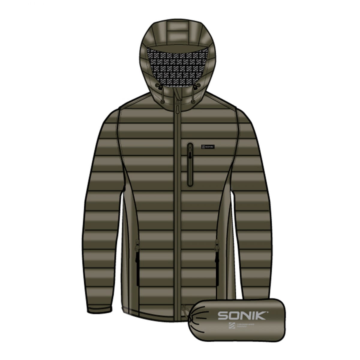 Prošívaná bunda Sonik Packaway Insulator Jacket