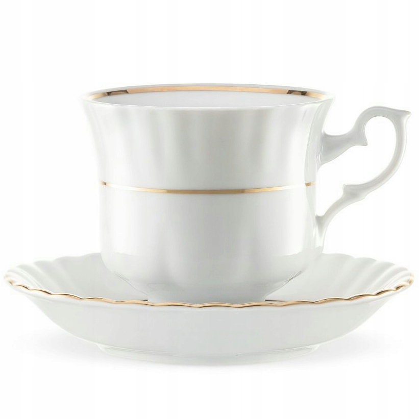 B014 Serwis Kawowy 12/39 Złota Linia Iwona Polska Porcelana Chodzież