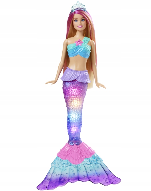 

Lalka Barbie Barbi syrenka światełka Mattel