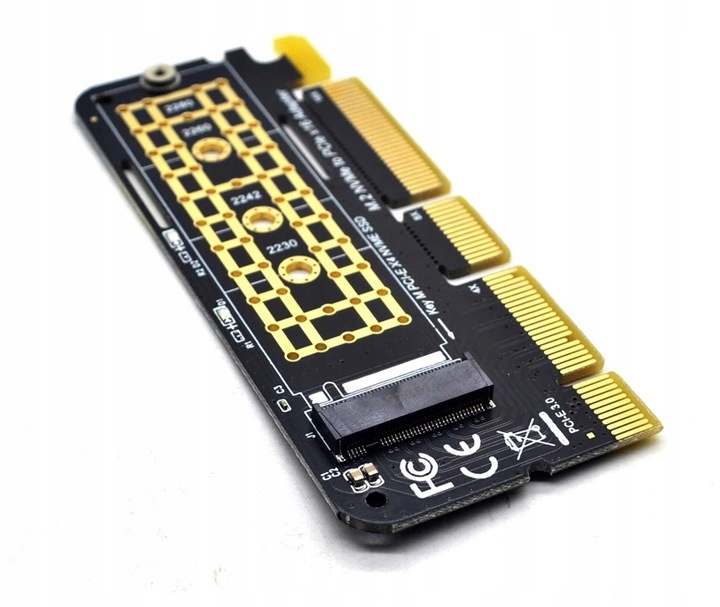 Adapter PCI-E x4 x8 x16 do dysku SSD M.2 NVMe Marka Inna