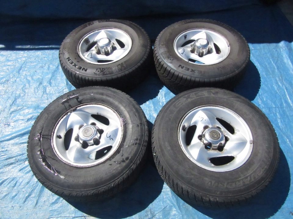 Korando II 2000 KOŁA FELGI ALUMINIOWE R15 KOMPLET