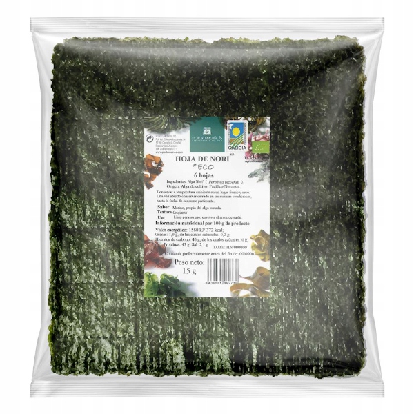 

Algi nori prażone do sushi Bio 15g