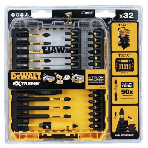sada 32 ks 1/4", DeWALT [DT70743T-QZ]